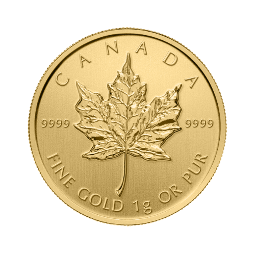 1 gram gouden Maple Leaf munt
