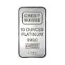 10 troy ounce Platina baar zonder btw, levering in douane entrepot