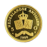 Gouden 5 gulden Nederlandse Antillen munt (1980)