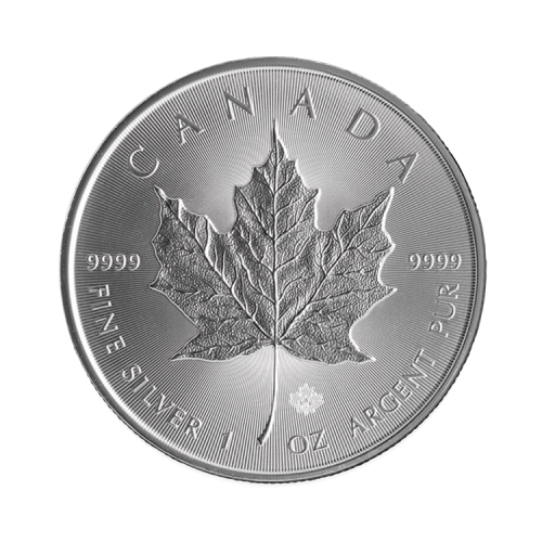 1 troy ounce zilveren Maple Leaf munt